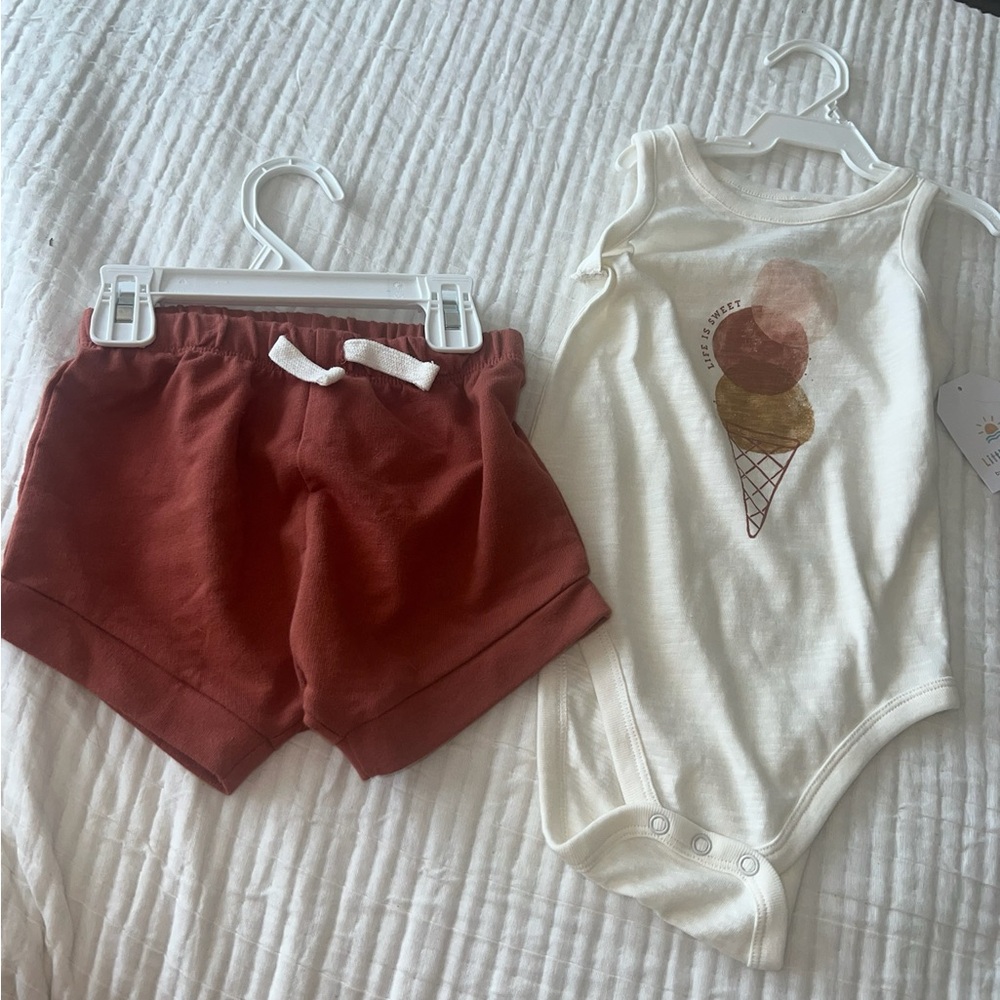 Little co. By Lauren Conrad ice cream 2 piece set size 24 months NWT